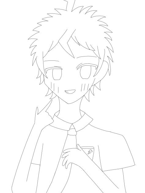 日向くん！（線画）