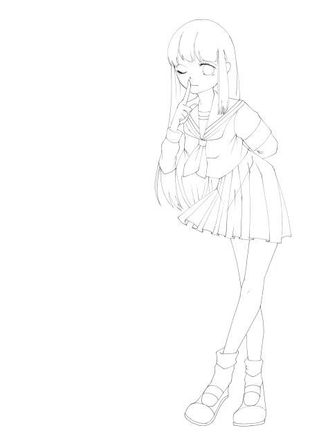 シンプルイズベストセーラー@線画