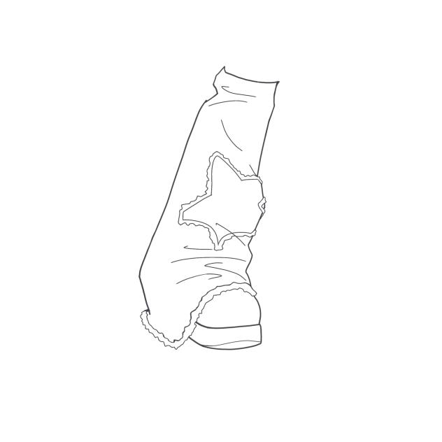 star socks outline (right) - ibisPaint