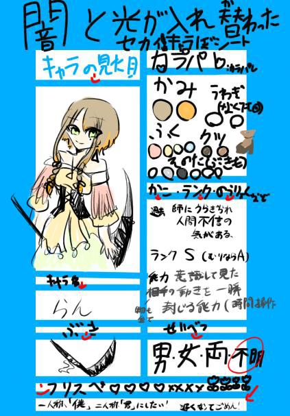 キャラ募参加！
