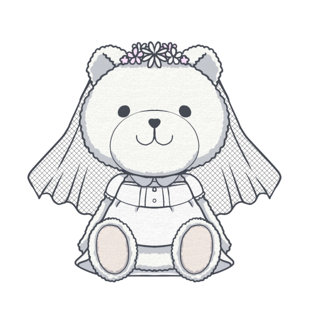 ウエディングベア　新婦