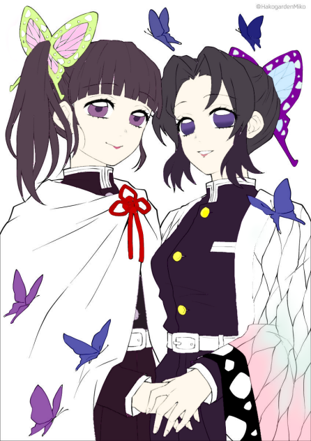 胡蝶しのぶ栗花落カナヲ - ibisPaint