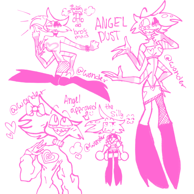 angel dust but i dress him up
