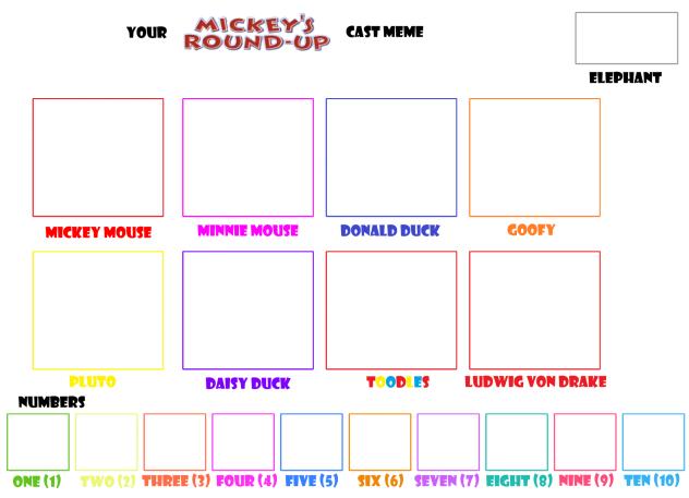 Your Mickey's round-up cast meme