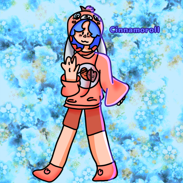 Cinnamaroll plush as human