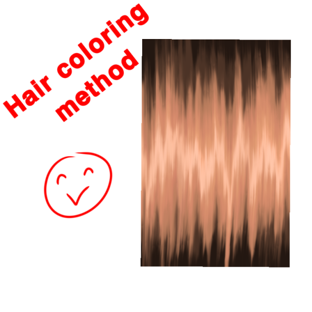 Hair coloring method ibisPaint