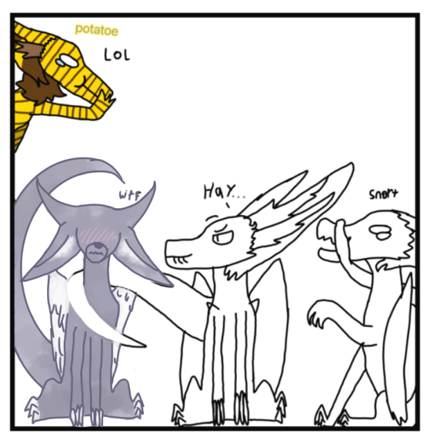 Silly little dragon collab - ibisPaint