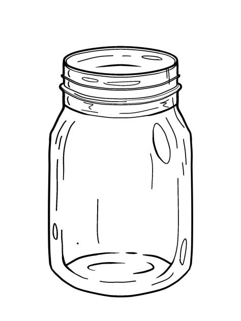 Transparent jar 1