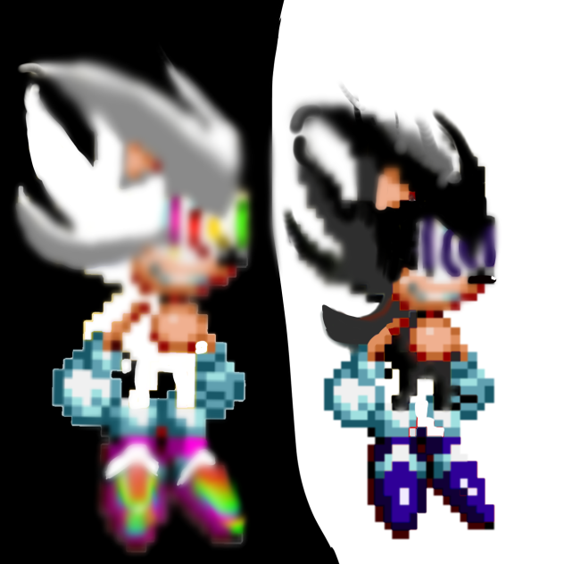 Hypersonic fleetway & DarkSonic fleetway