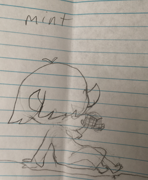 Better sketch of mint too lazy to linart