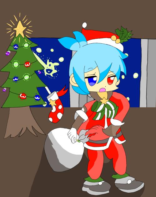 イラストリレー6日目　サンタシグ