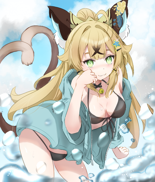 綺良々　水辺にて