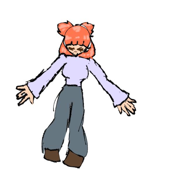 pipsuki_fa if she wore ma clothes lol