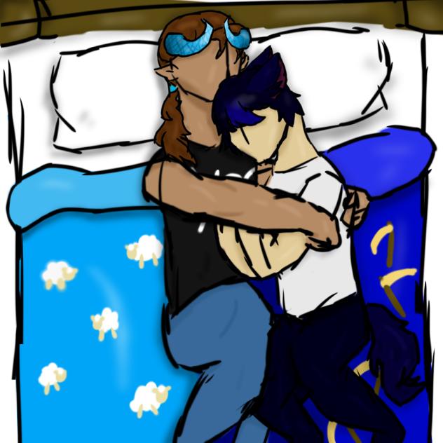 Cuddle time, einxpierce aphmau