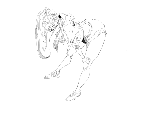 初タブレット　真似して描いただけです