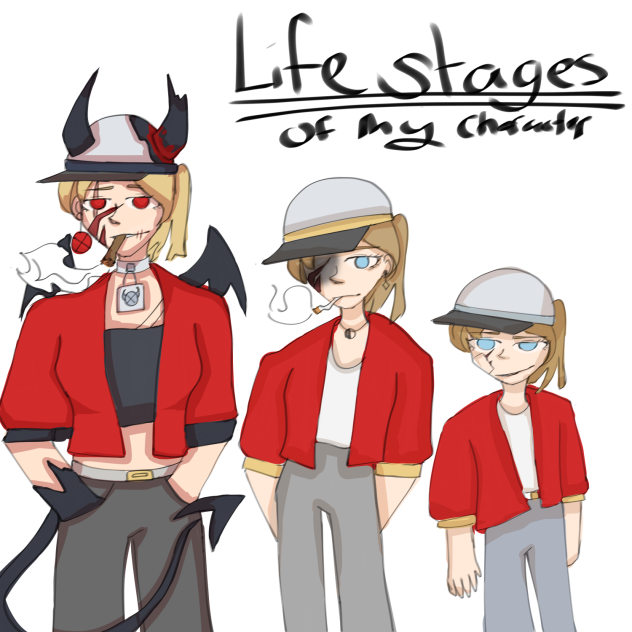 Life stages of my character