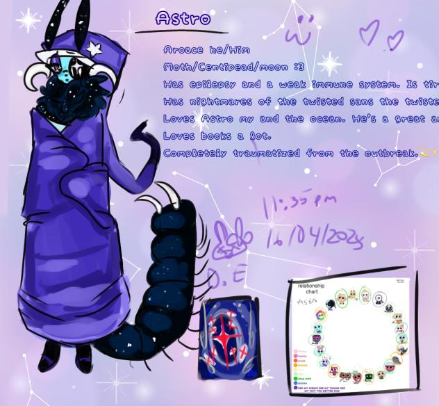 Astro reference sheet and headcannons