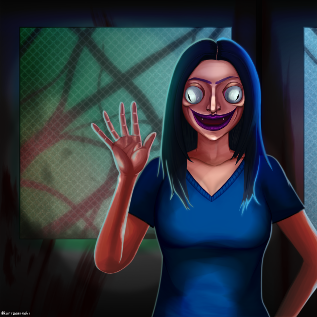 悪夢 変幻自在カメレオン Chameleon Human ホラーイラスト Ibispaint