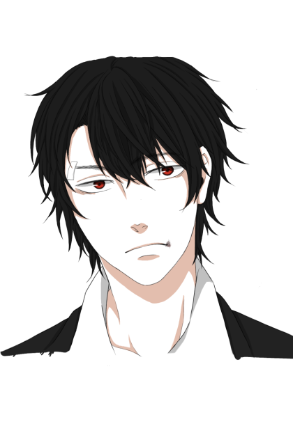 黒髪男子 Ibispaint