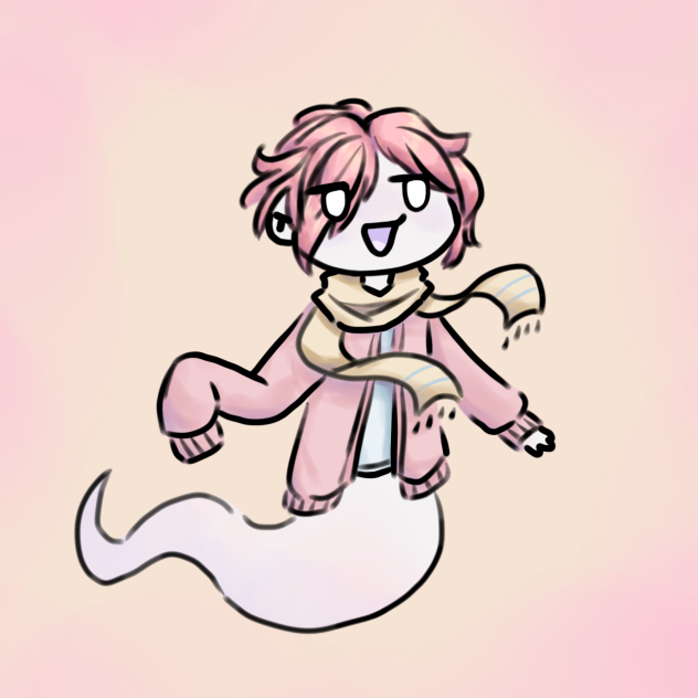 Ghost Mitsuba (tbhk & jshk fanart)