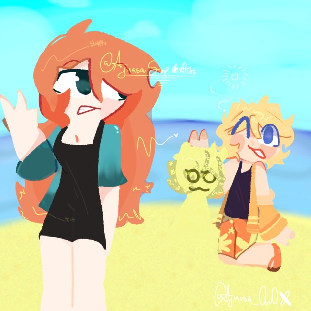 Beachy day with Sunny n Slappy