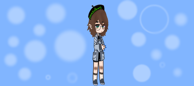 an edit of my friends gacha oc