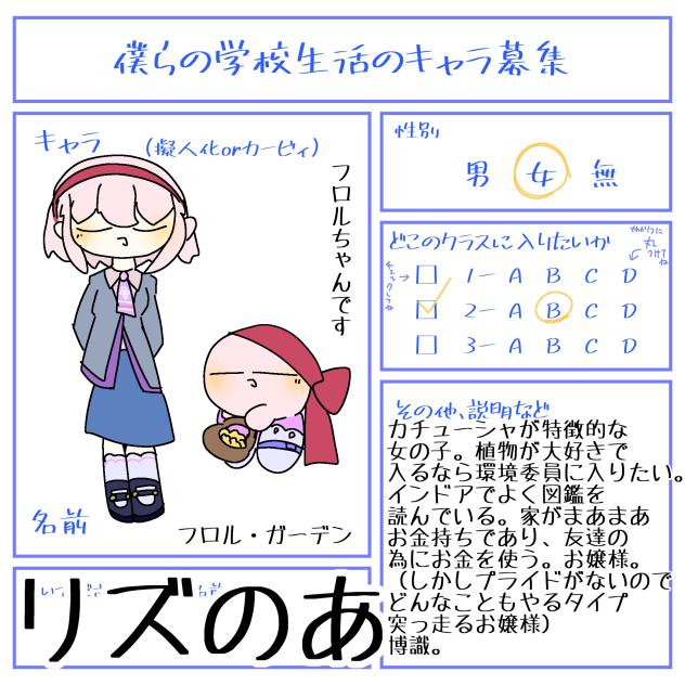 オリ友に捧げる擬人化