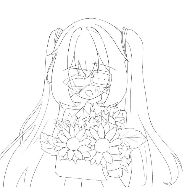 モニタリング（ベスフレ）線画！