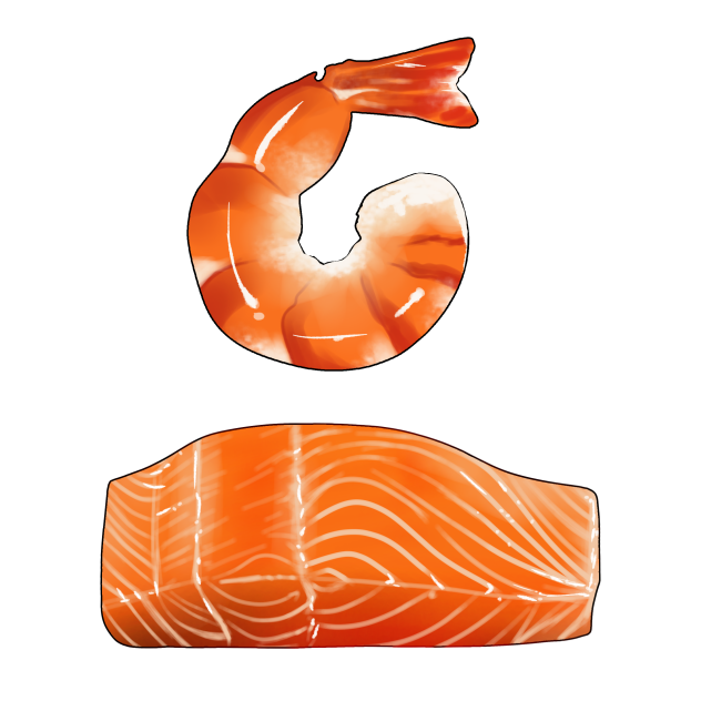 Shrimp and Fish steak