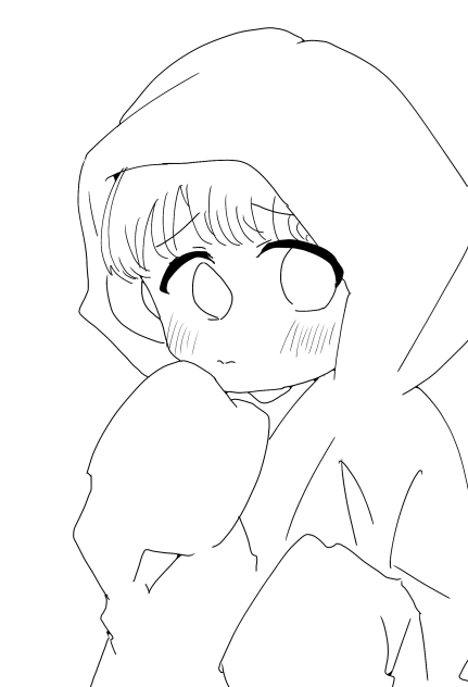 はやくぼくをみつけて線画