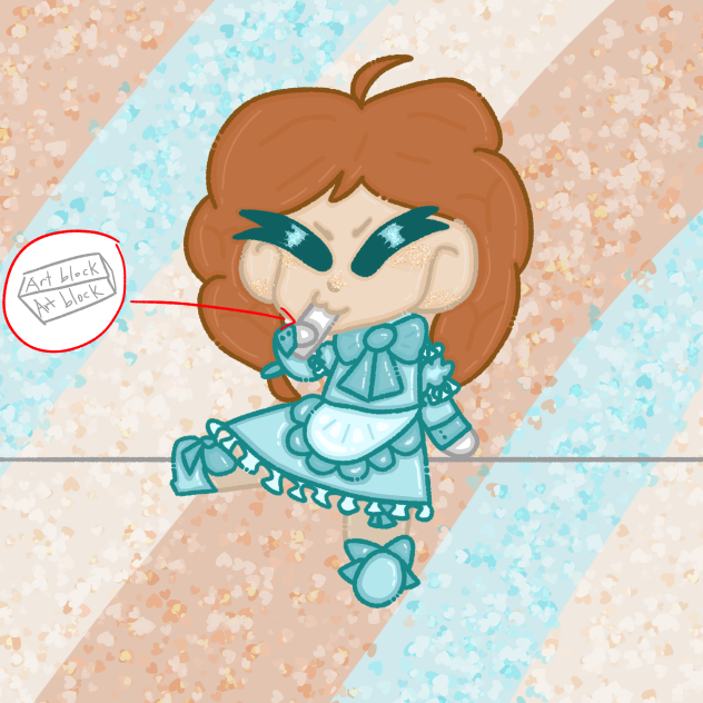 Abigail destroys art block