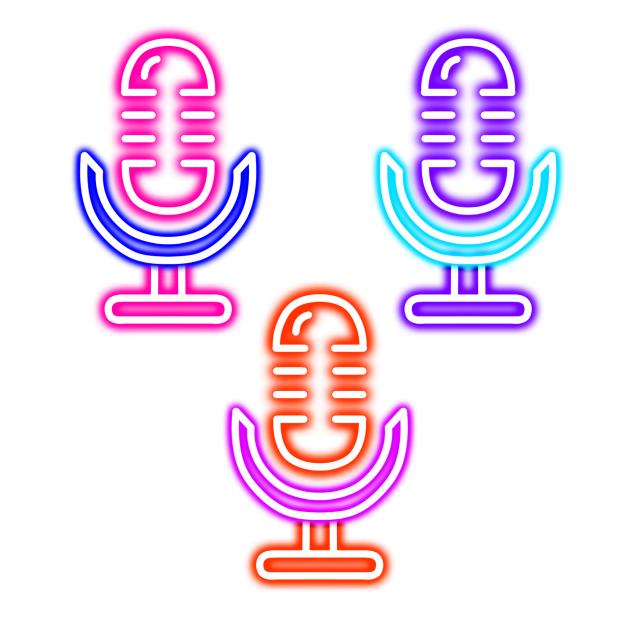 neon microphone 1