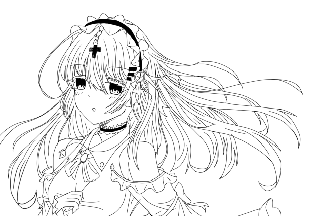 贖罪の淑女下絵2