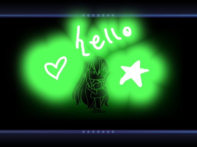 Glowing girl