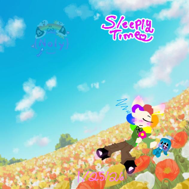 Sleeping in the Fields - ibisPaint
