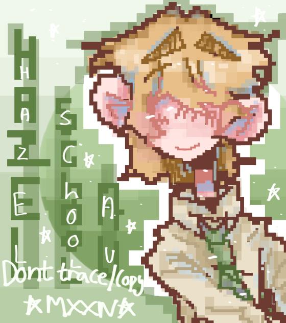 school au, pixel art