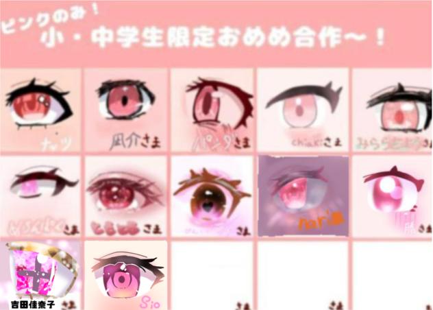 お目目合作！