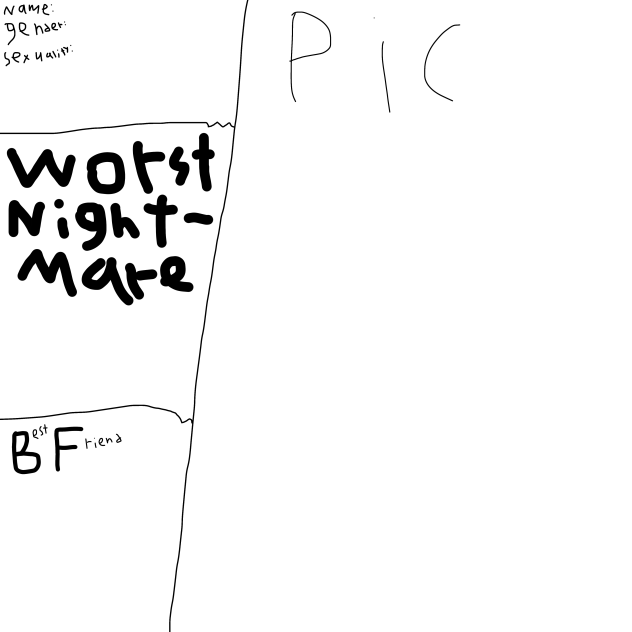 Sheet for my new comic batim
