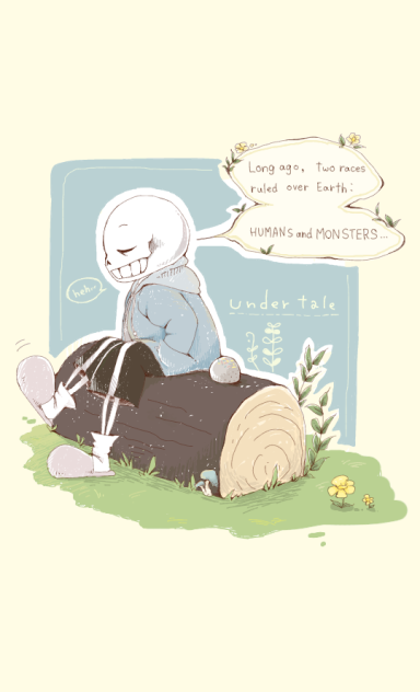 昔話に花を咲かせるSans