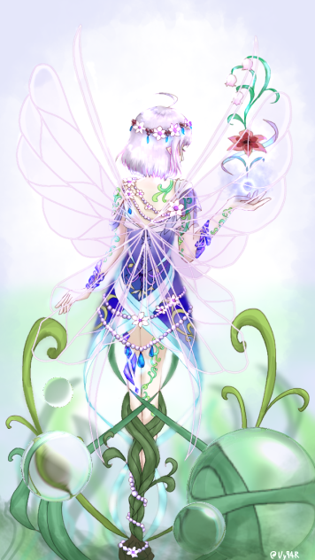 森の精霊(色塗り)