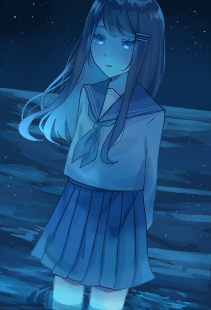夜の海