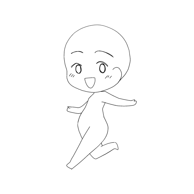 ミニキャラ　走る　トレス