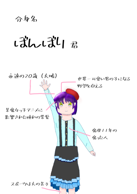 ぼんぼり君 Ibispaint