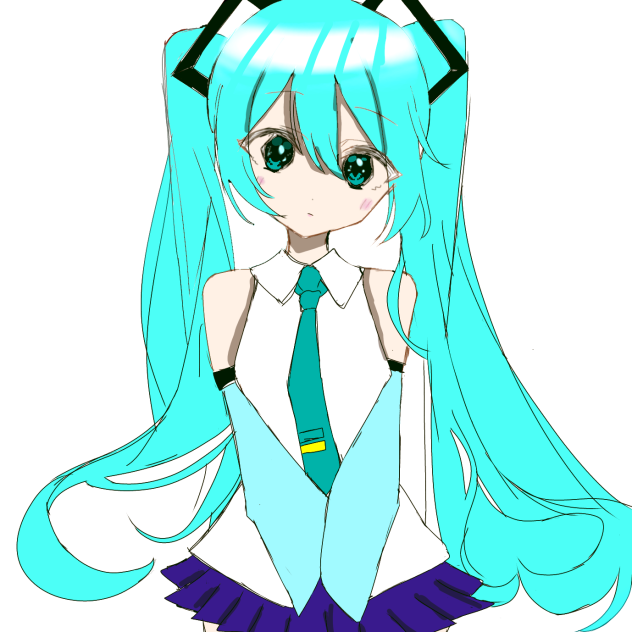 初音ミク塗り絵