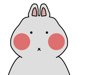 目と耳をを小さくしてくちをバッテンにしてみました