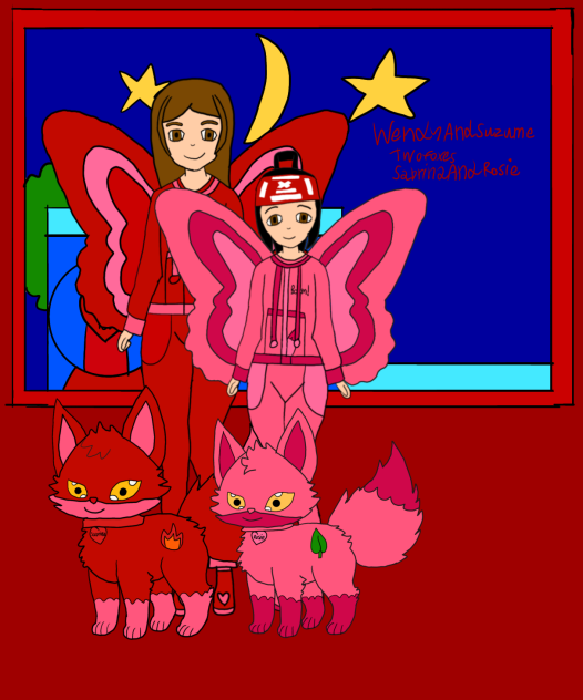 Wendy And Suzume Two Foxes Speedpaint