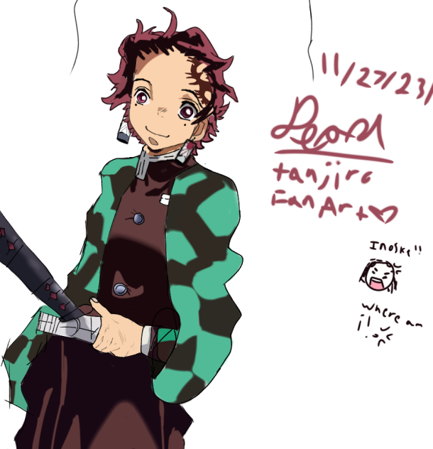 tanjiro fan art❤️❤️❤️