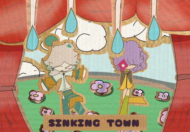 Sinking town
