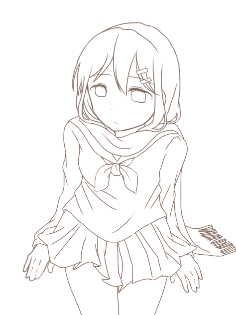 アヤノ 線画