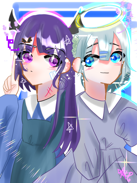 悪魔ちゃんと天使ちゃん